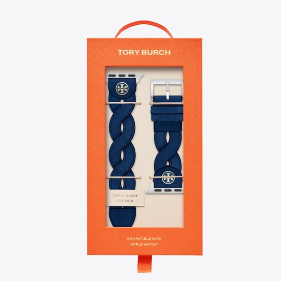 Tory Burch Accessories - Tory Burch Navy Braided Apple Watch Band